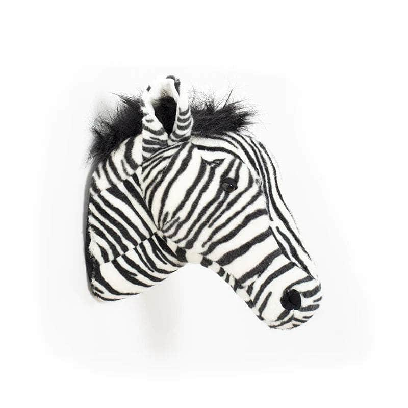 Daniel the Zebra Wall Mounted Plush Head