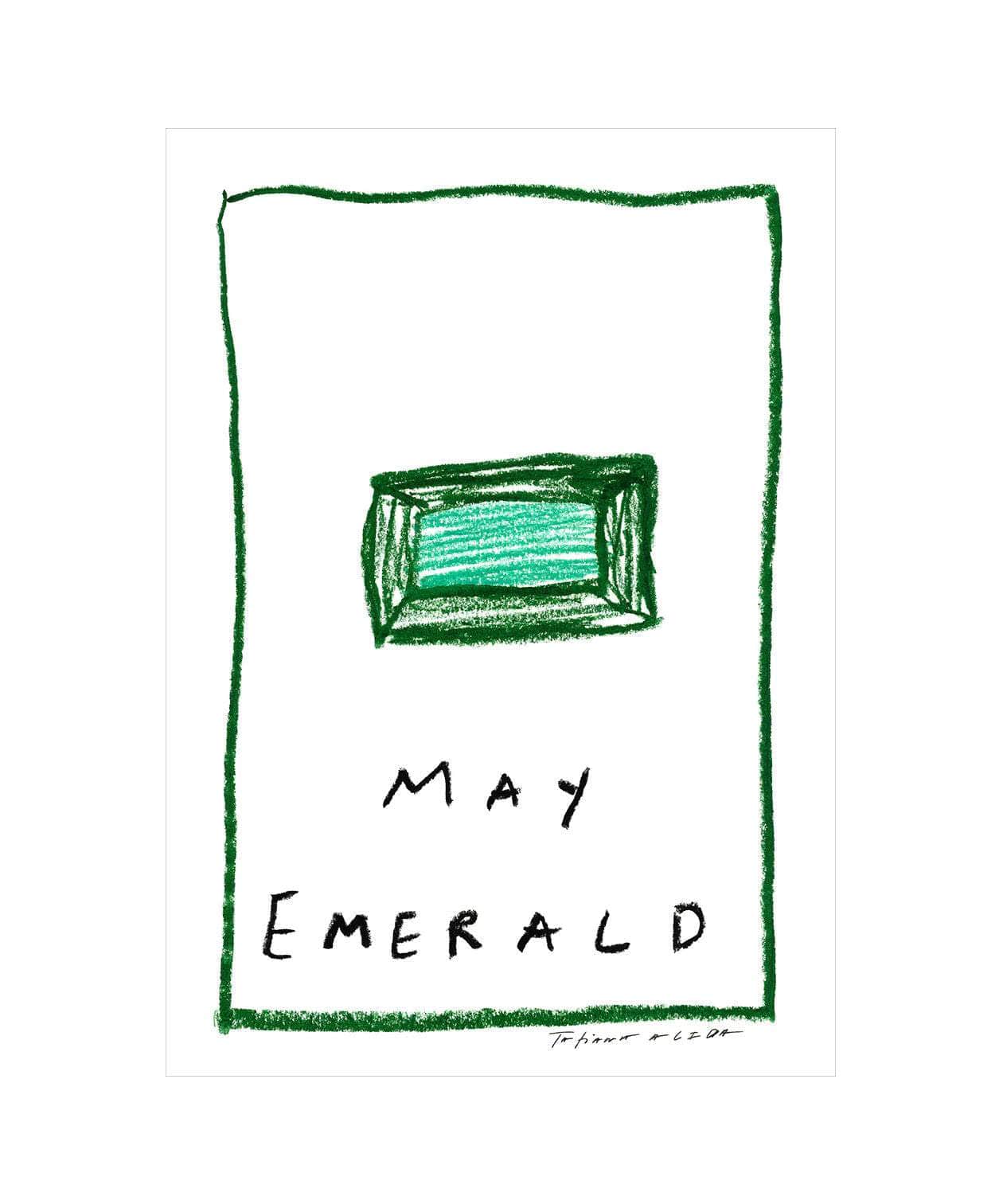 May Birthstone Art Print