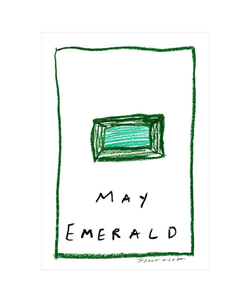 May Birthstone Art Print