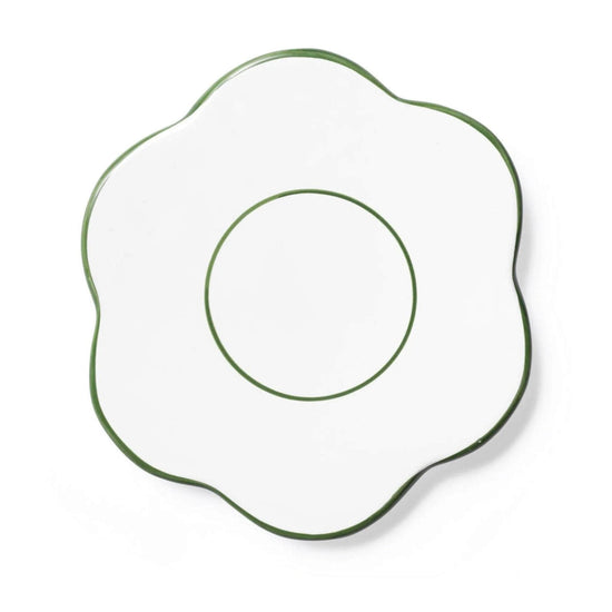 Flower Saucer - Olive Green