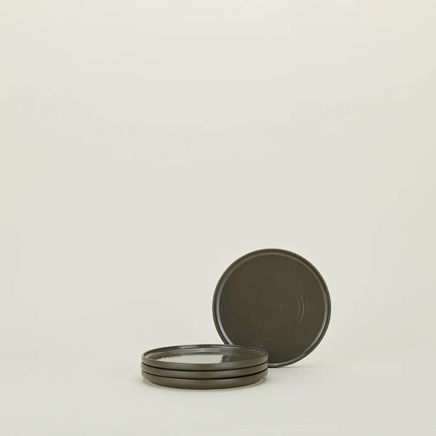 Essential Salad Plate - Set Of 4, Olive