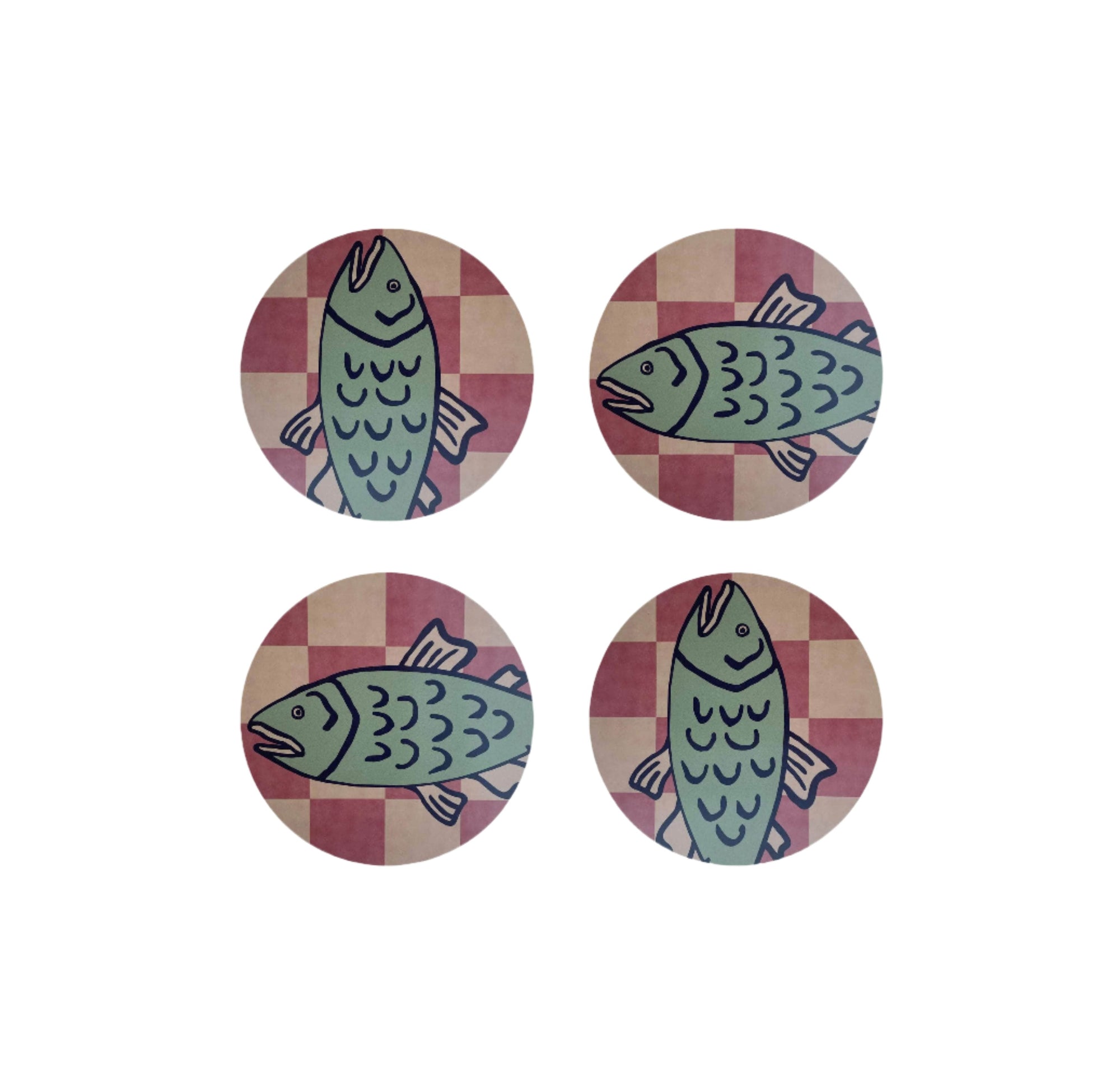 Poisson Coasters | Set of 4