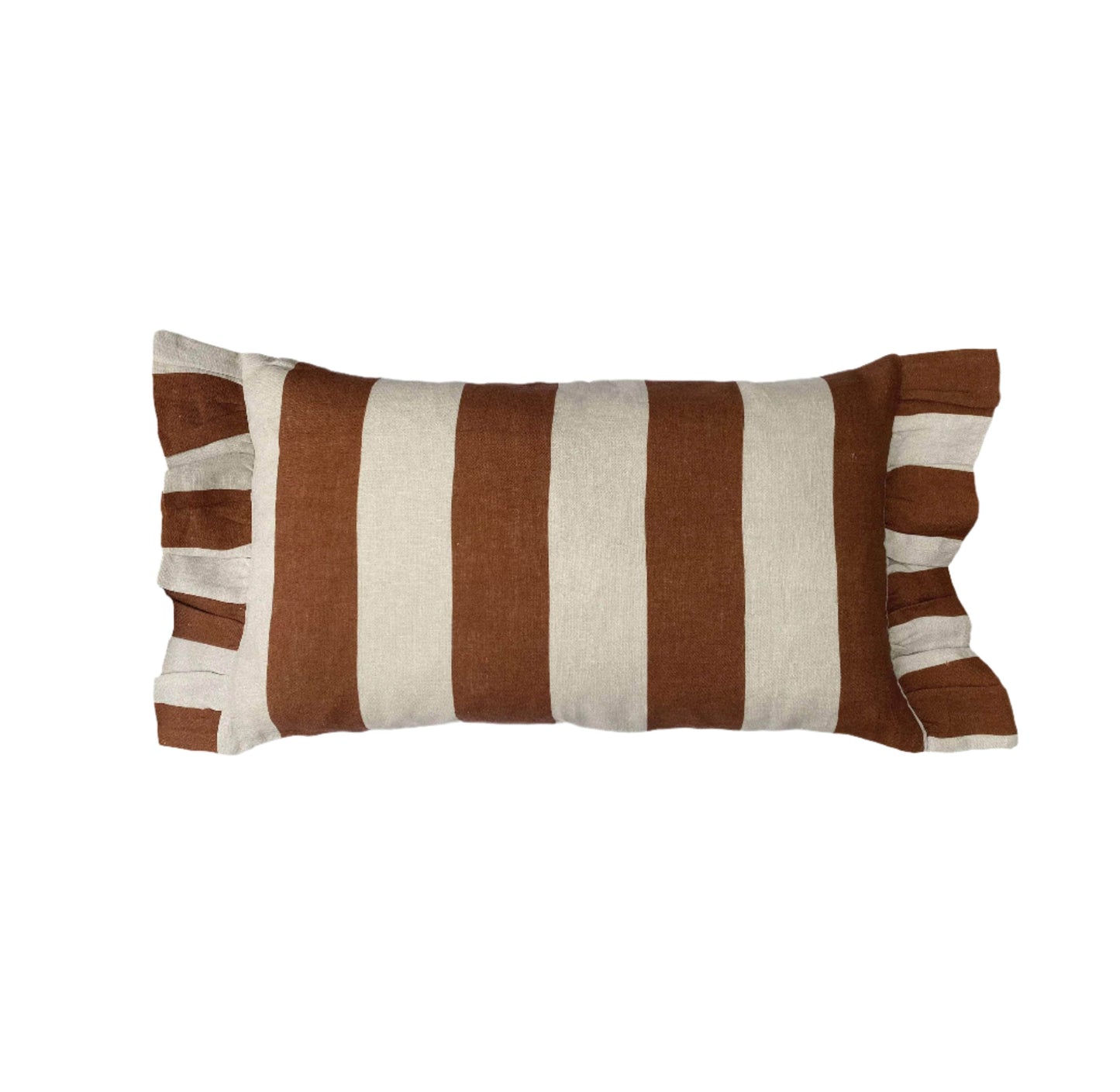 Rectangle Cinnamon & Oyster Cushion Cover
