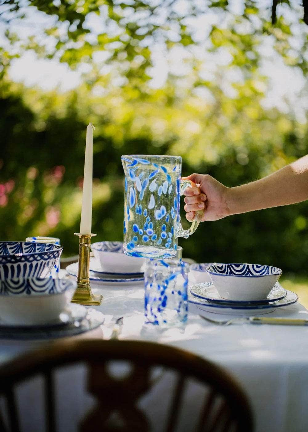 Azul Jug and 4 Tumblers Set