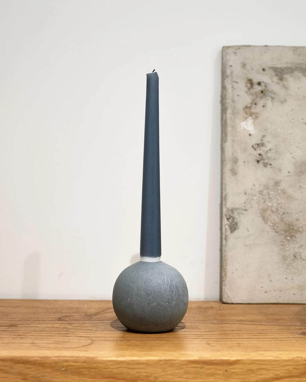 Ball of Stone Candle Holder