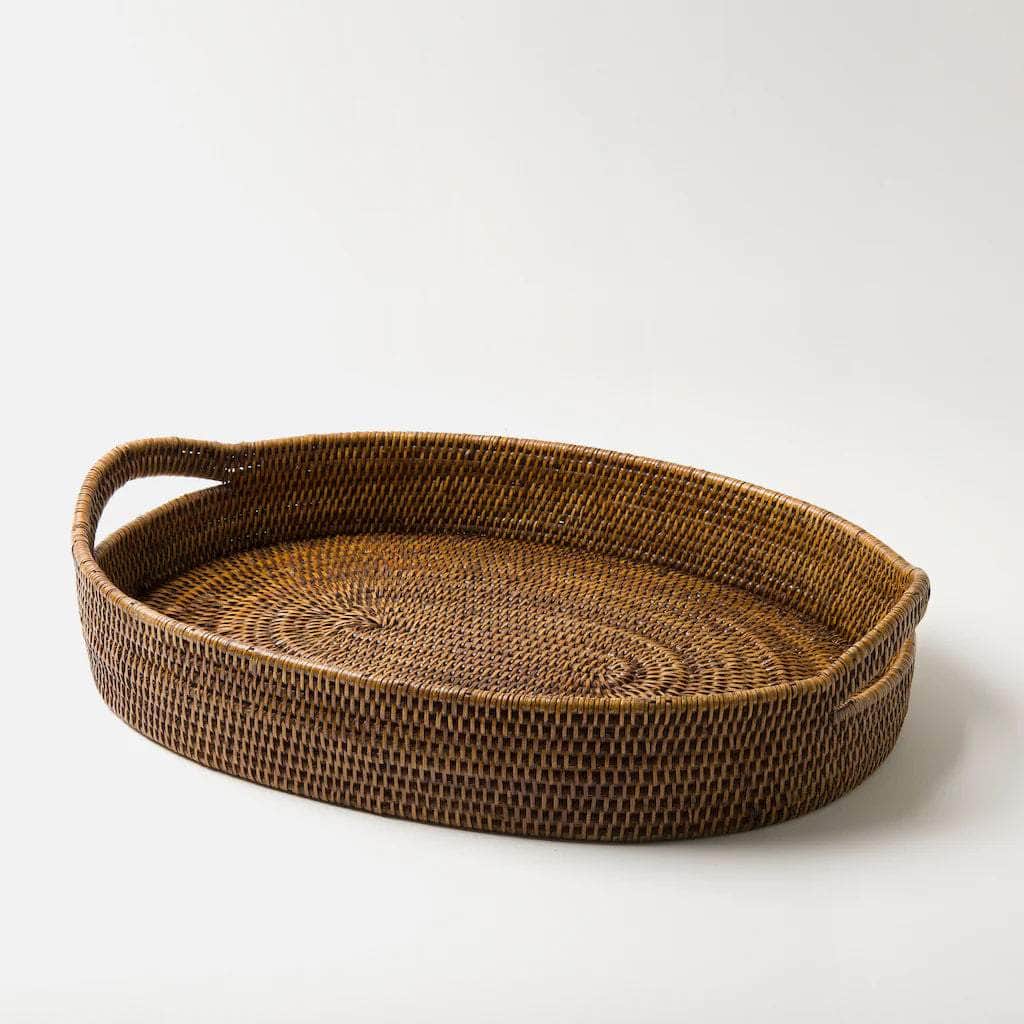 Pegu Rattan Tray | Brown