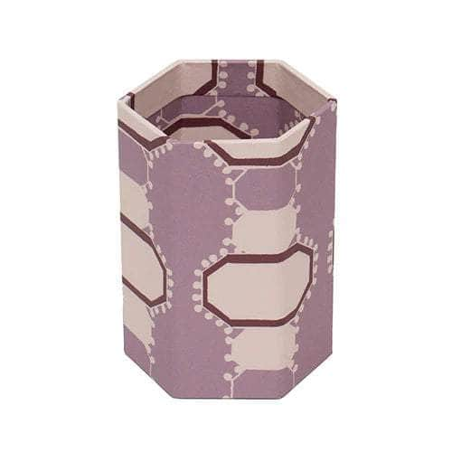 Lali Violette Hexagonal Brush Pot