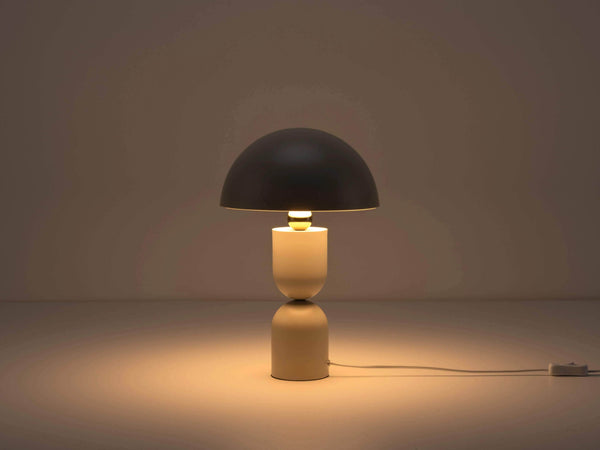 Sand mushroom dome table lamp