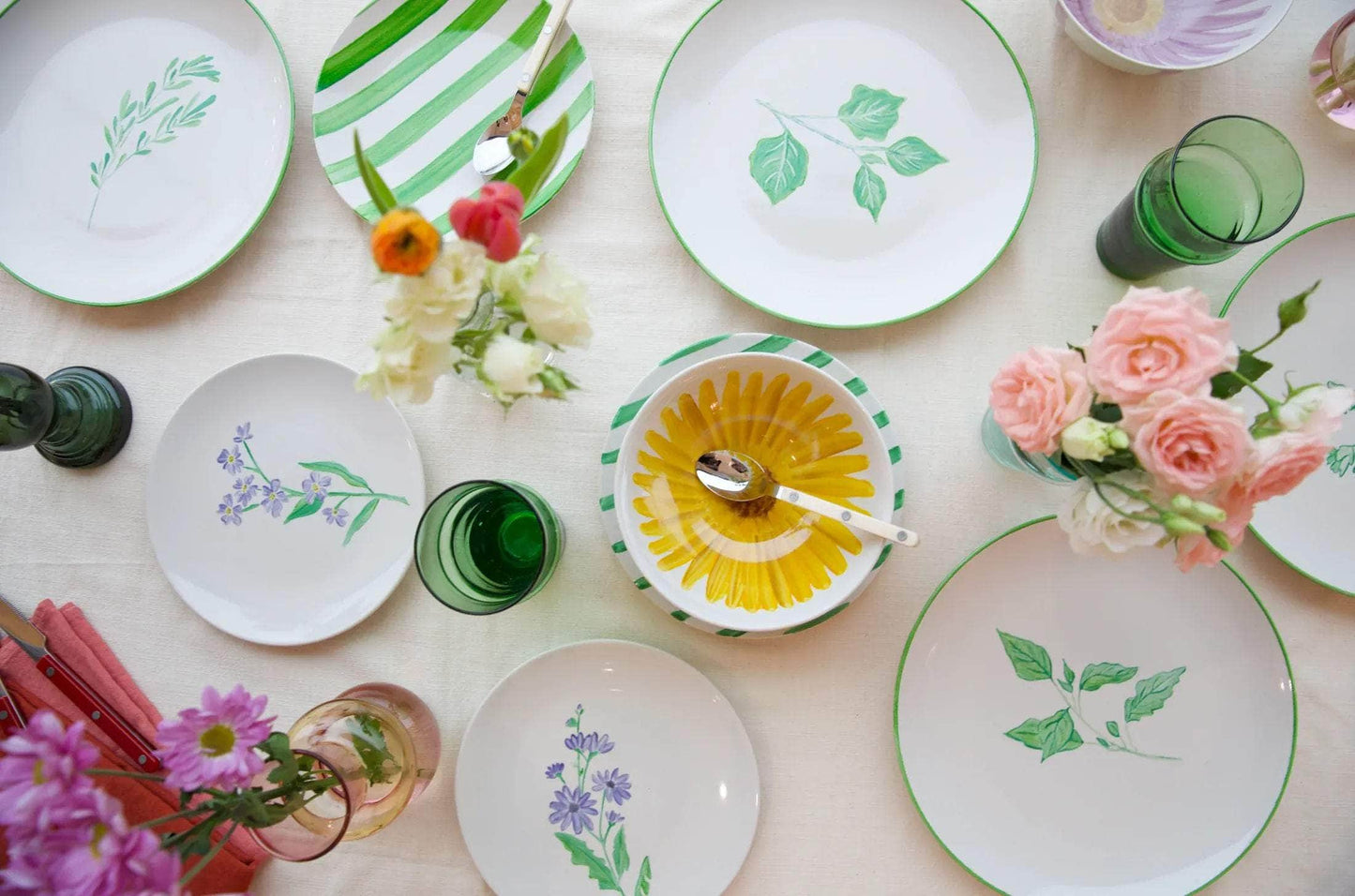 Herbs Set 4 plates
