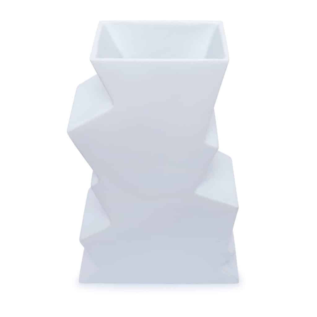 Jazz Porcelain Vase White