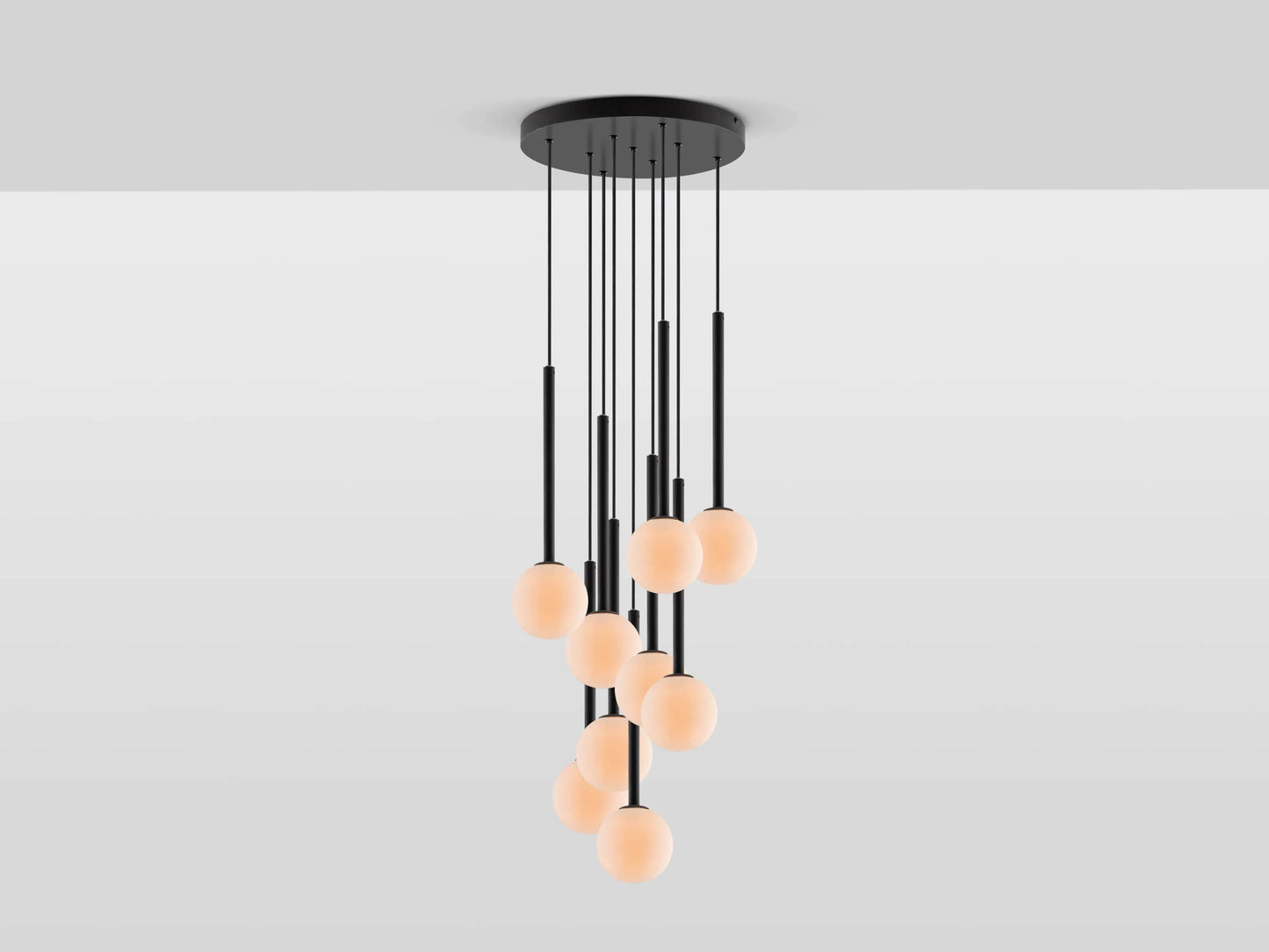 Charcoal grey cluster ceiling light