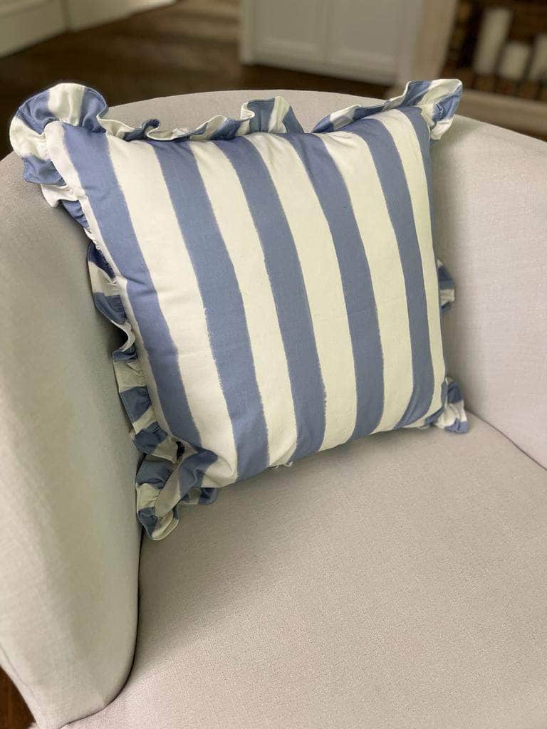 Purple Striped Cushion - Between Us