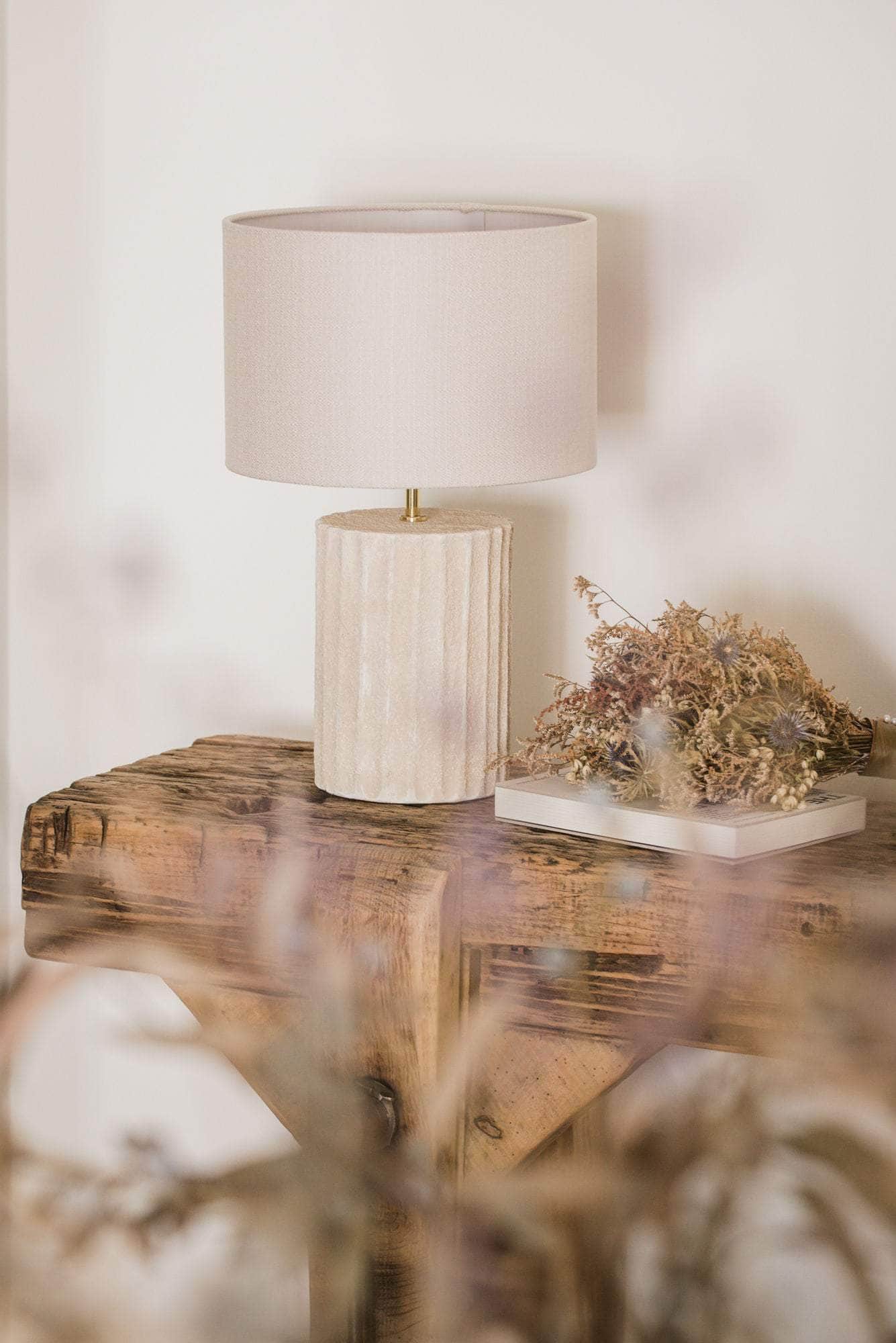Bej Table Lamp