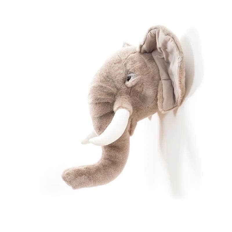 George the Elephant Wall Mounted Plush Head