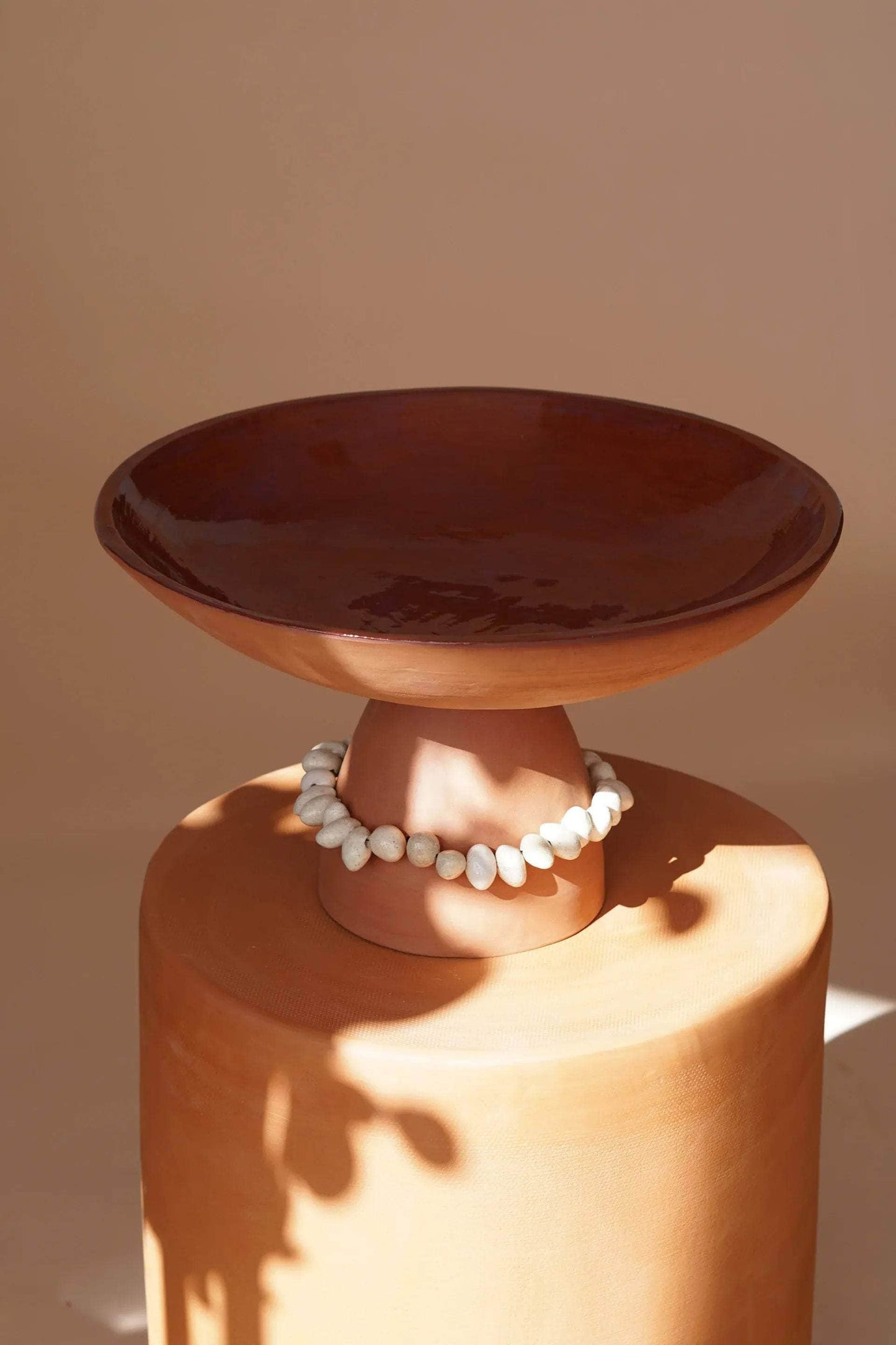 Joan Terracotta Leche Beaded