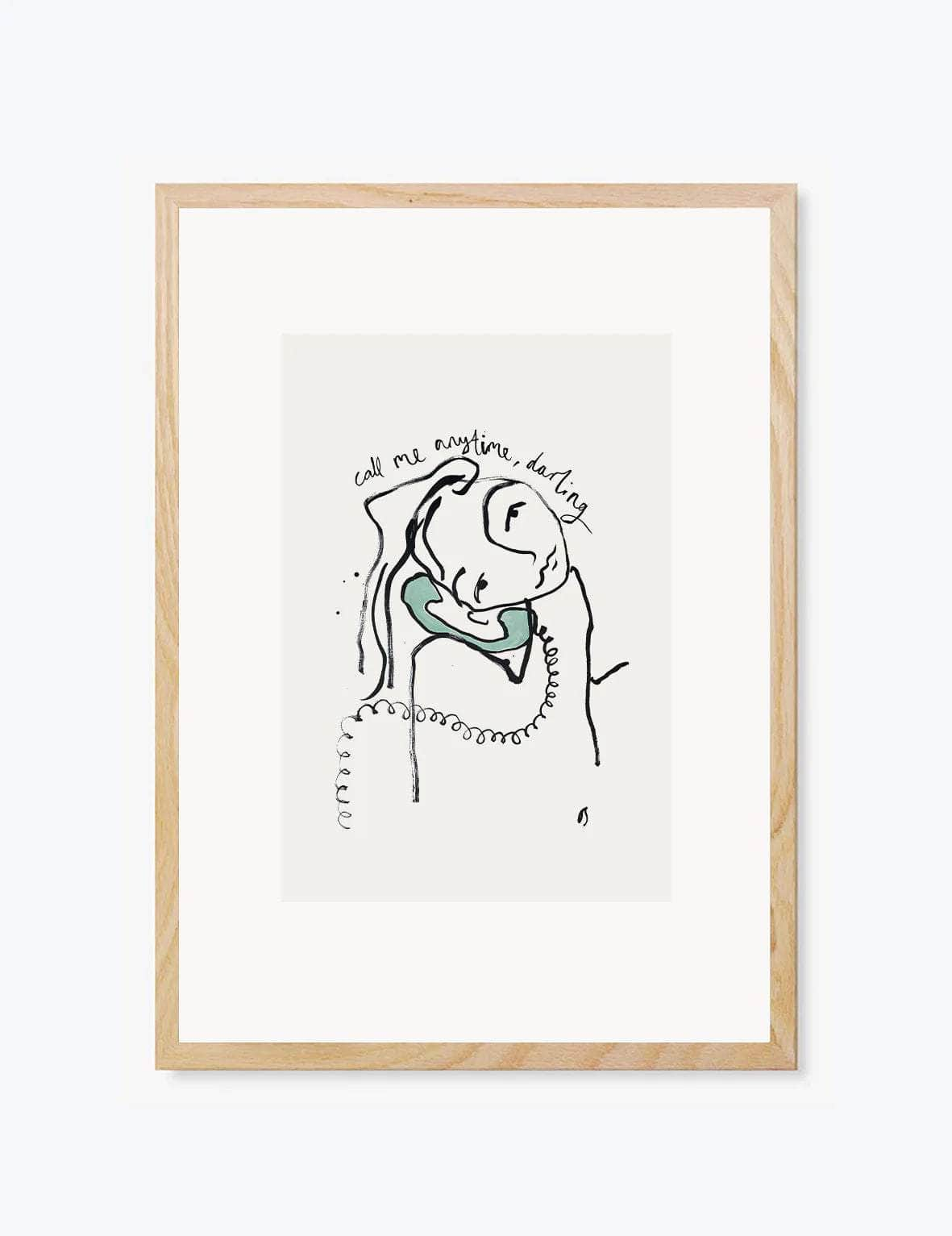 Call Me Anytime, Darling | Wall Art Print