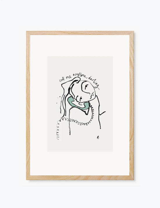 Load image into Gallery viewer, Call Me Anytime, Darling | Wall Art Print
