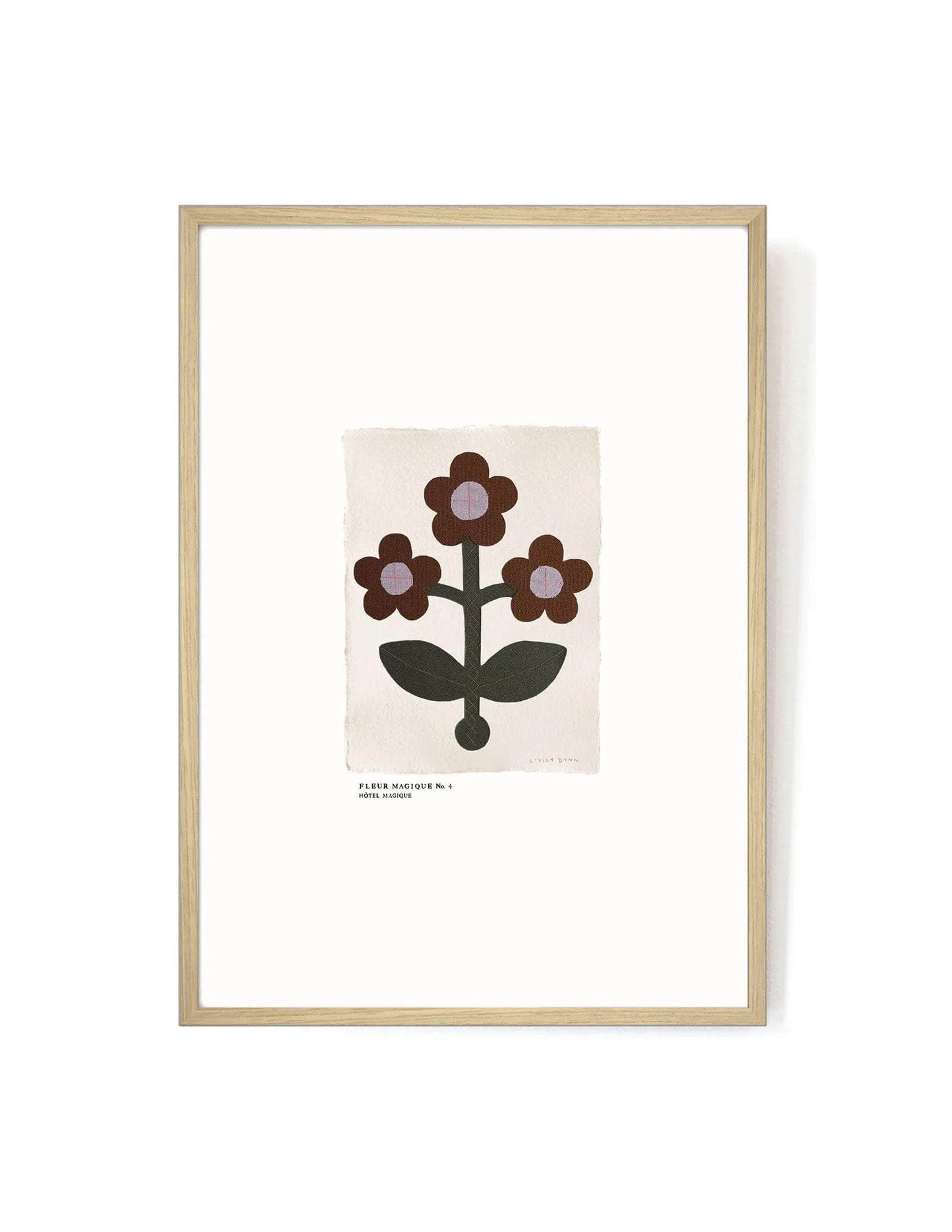 Fleur Magique No.4 Art Print by Louisa Dunn