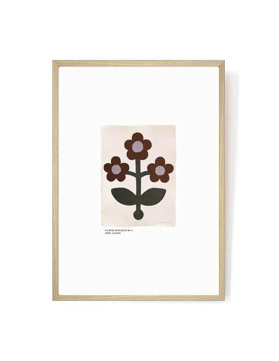 Fleur Magique No.4 Art Print by Louisa Dunn