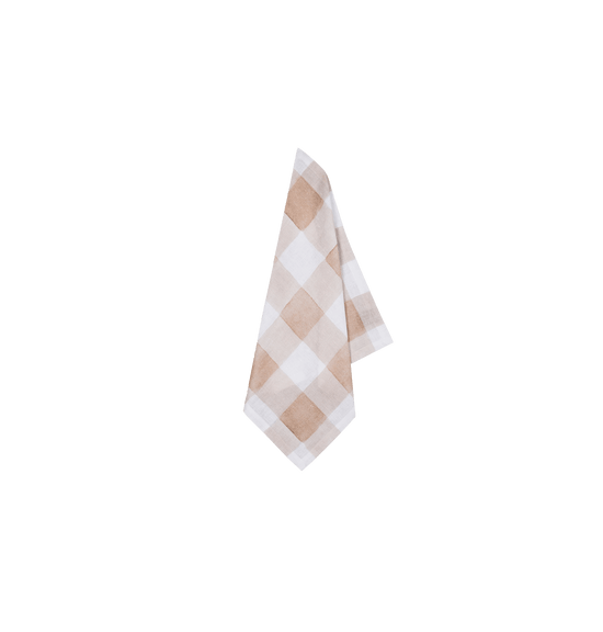 Pink Gingham Napkins, Set of Four