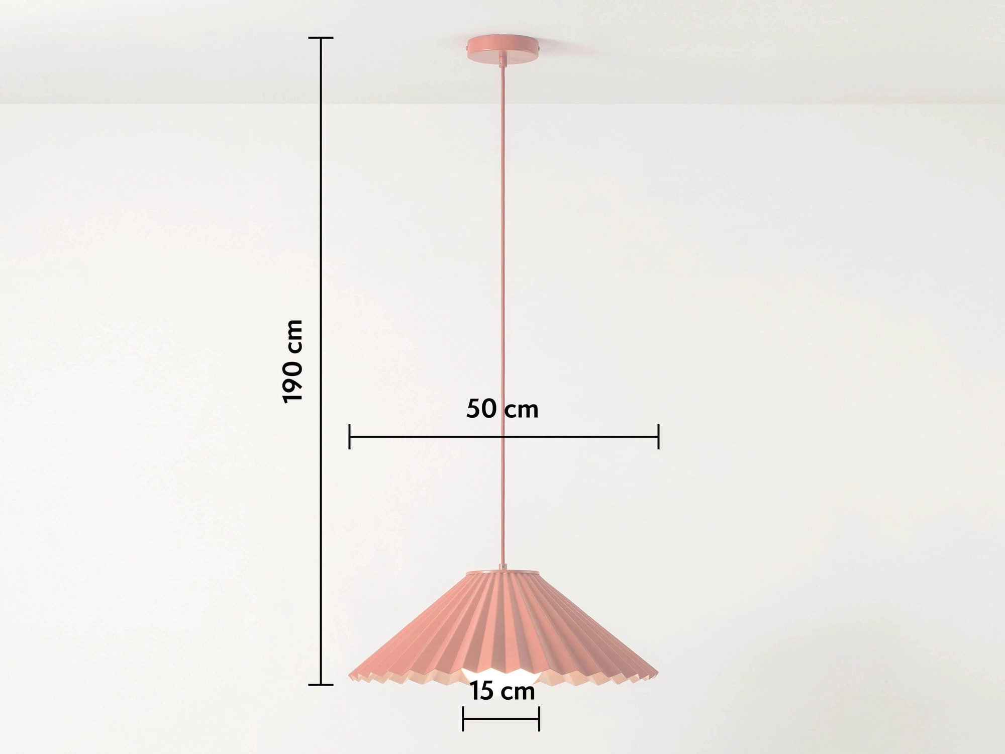 The Pleat pendant ceiling light- Houseof x Emma Gurner