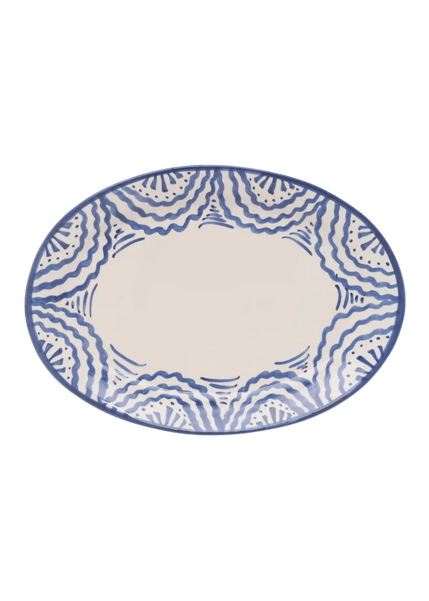 Large Blue Platter