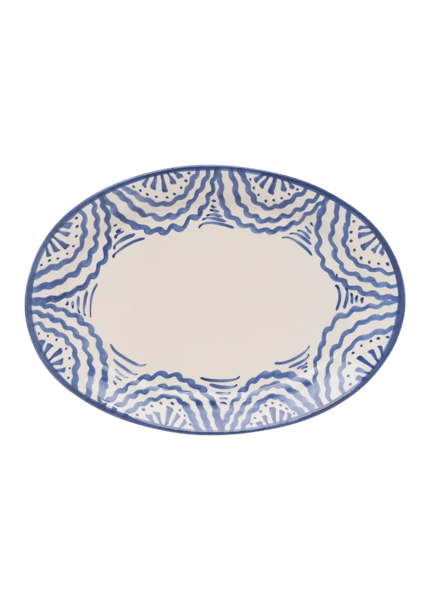 Large Blue Platter