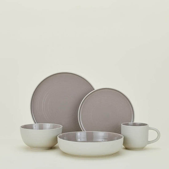 Essential Dinner Plate - Set Of 4, Light Grey