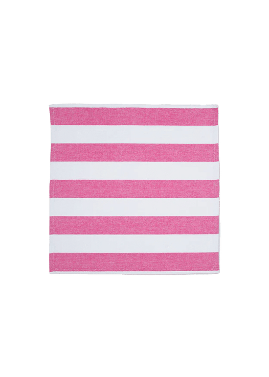 Punch Pink Stripe Napkins (Set of 2)
