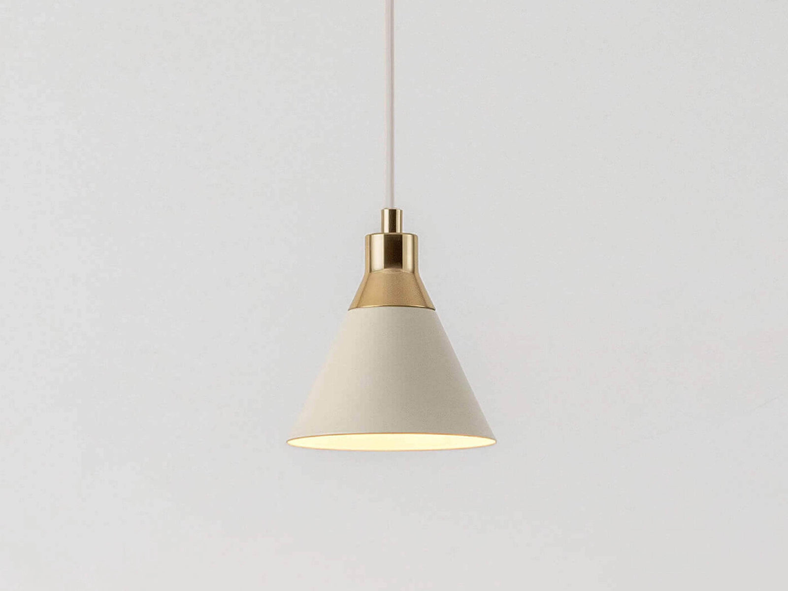 Sand cone pendant ceiling light