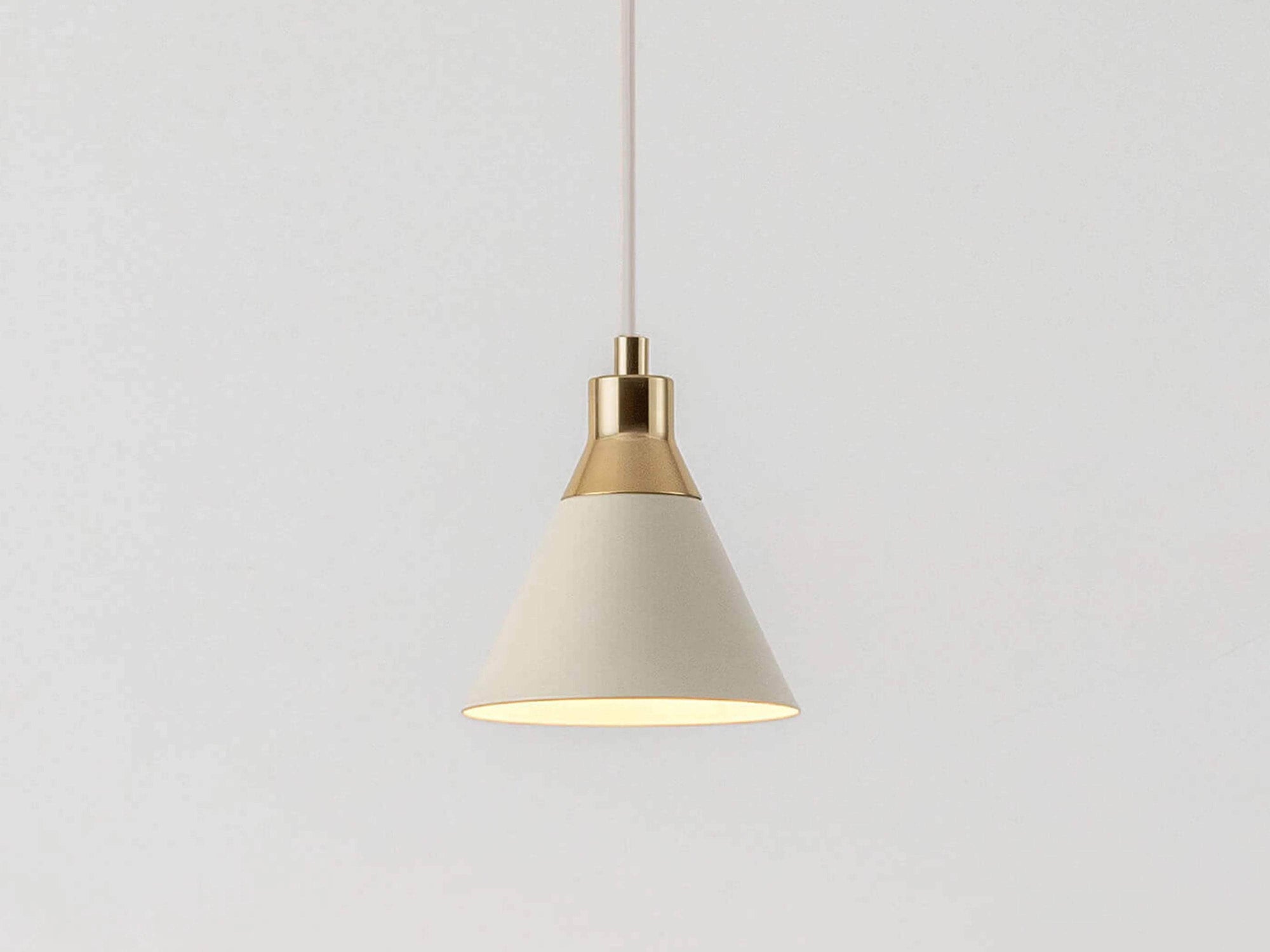 Sand cone pendant ceiling light