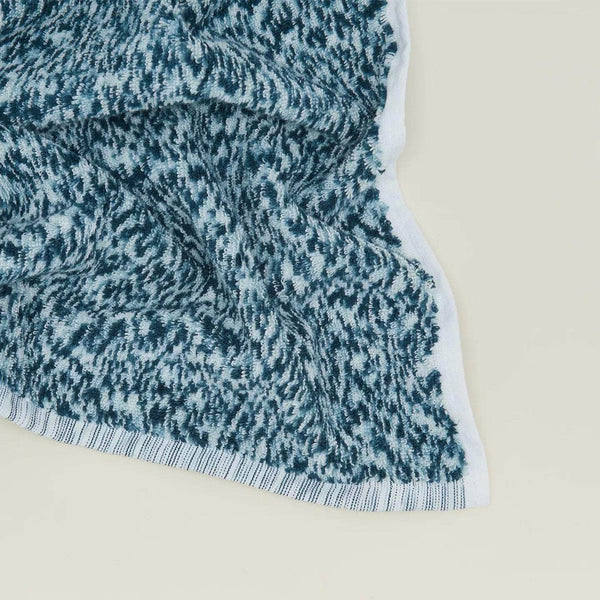 Space Dye Terry Towels - Peacock