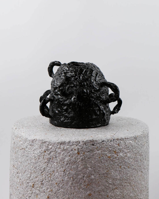 Load image into Gallery viewer, Jagged Orbit Bronze Vase
