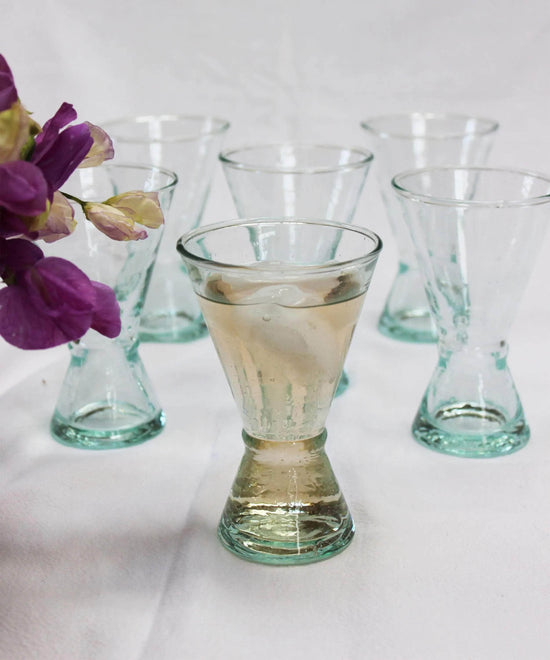 Pyramid Wine Glasses, Set of 6