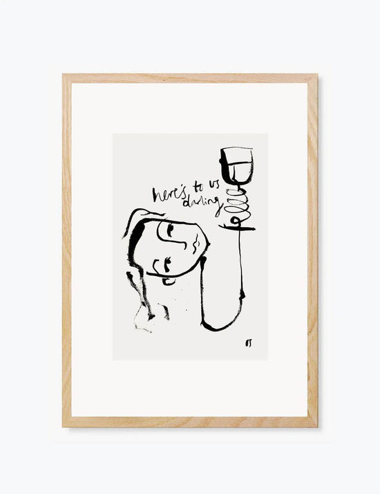 Here's To Us, Darling | Wall Art Print