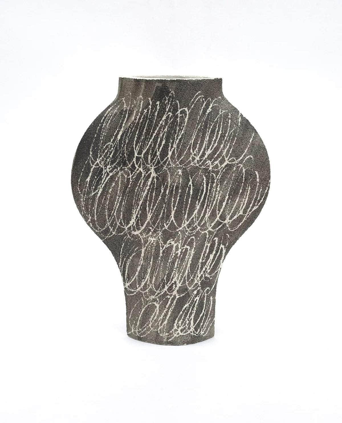 Ceramic Vase ‘Dal Negative Circles Black’