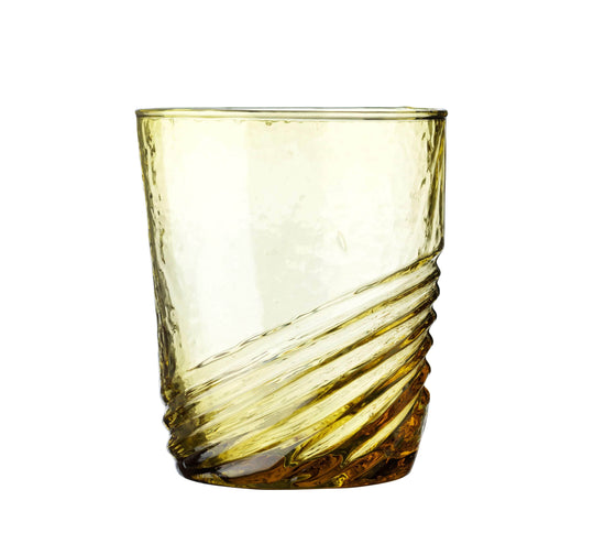 Swirl Water Glass - Curry