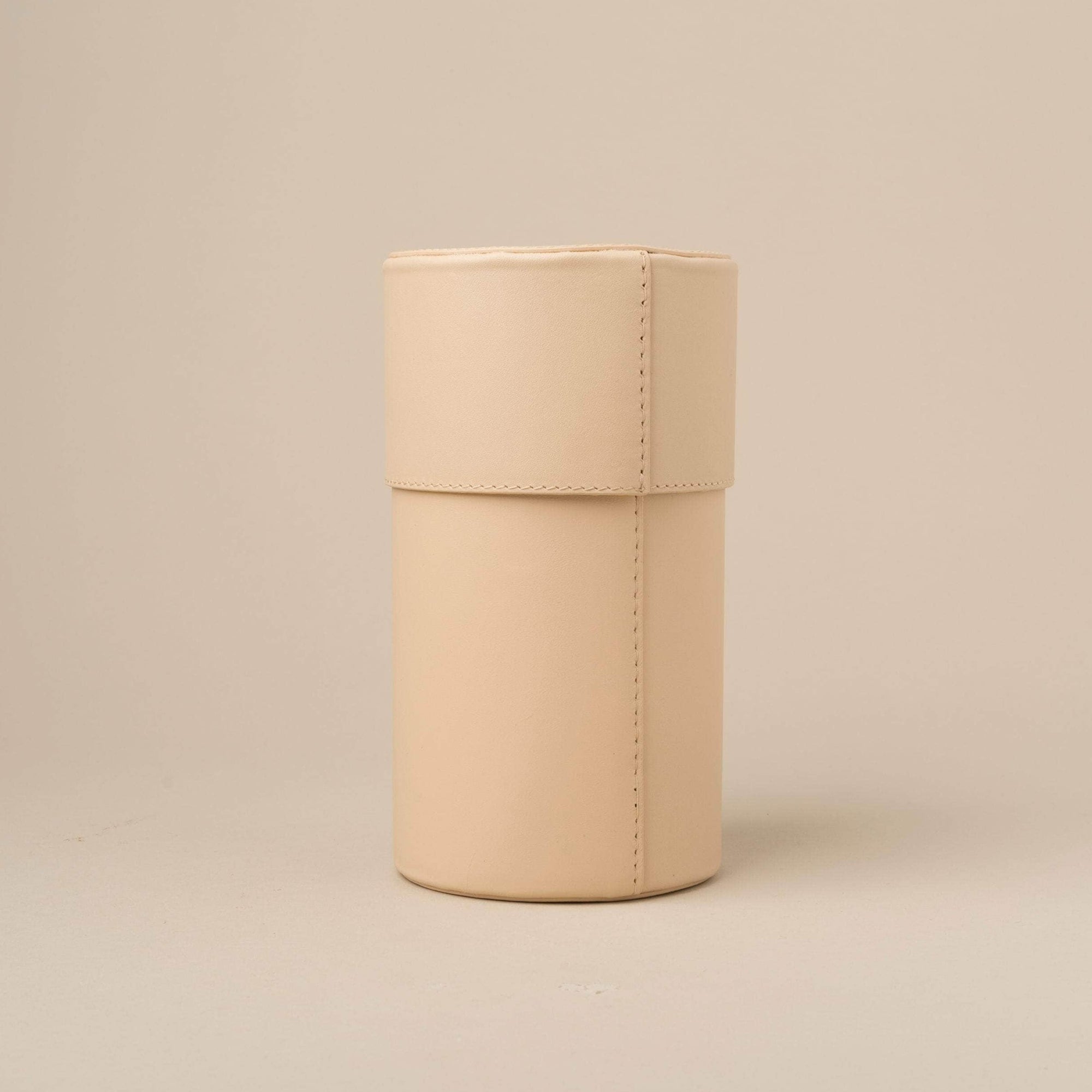 Colonial Tube Leather Basket