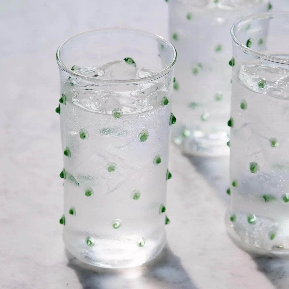 Green Pom Highball Glass