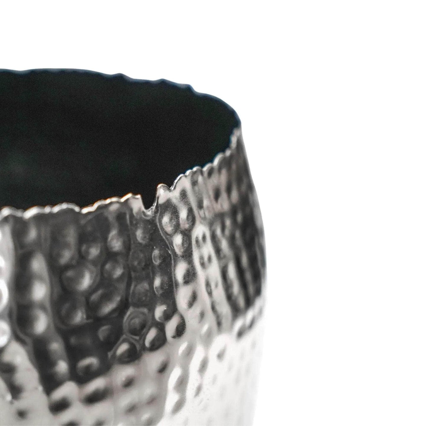 Load image into Gallery viewer, Hammered Bowl Nickel/Black Planter
