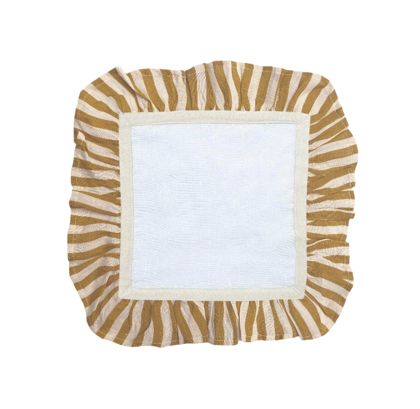 Ochre Candy Stripe - Set of 2 Napkins