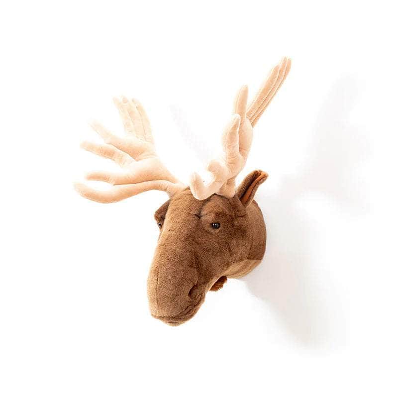 Alfred the Moose Wall Mounted Plush Head