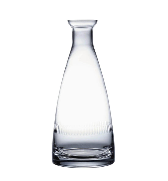 A Crystal Table Carafe with Spears Design