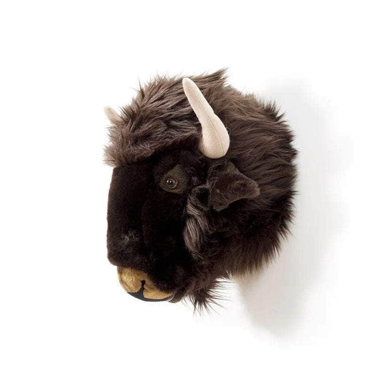 Alex the Bison Wall Mounted Plush Head