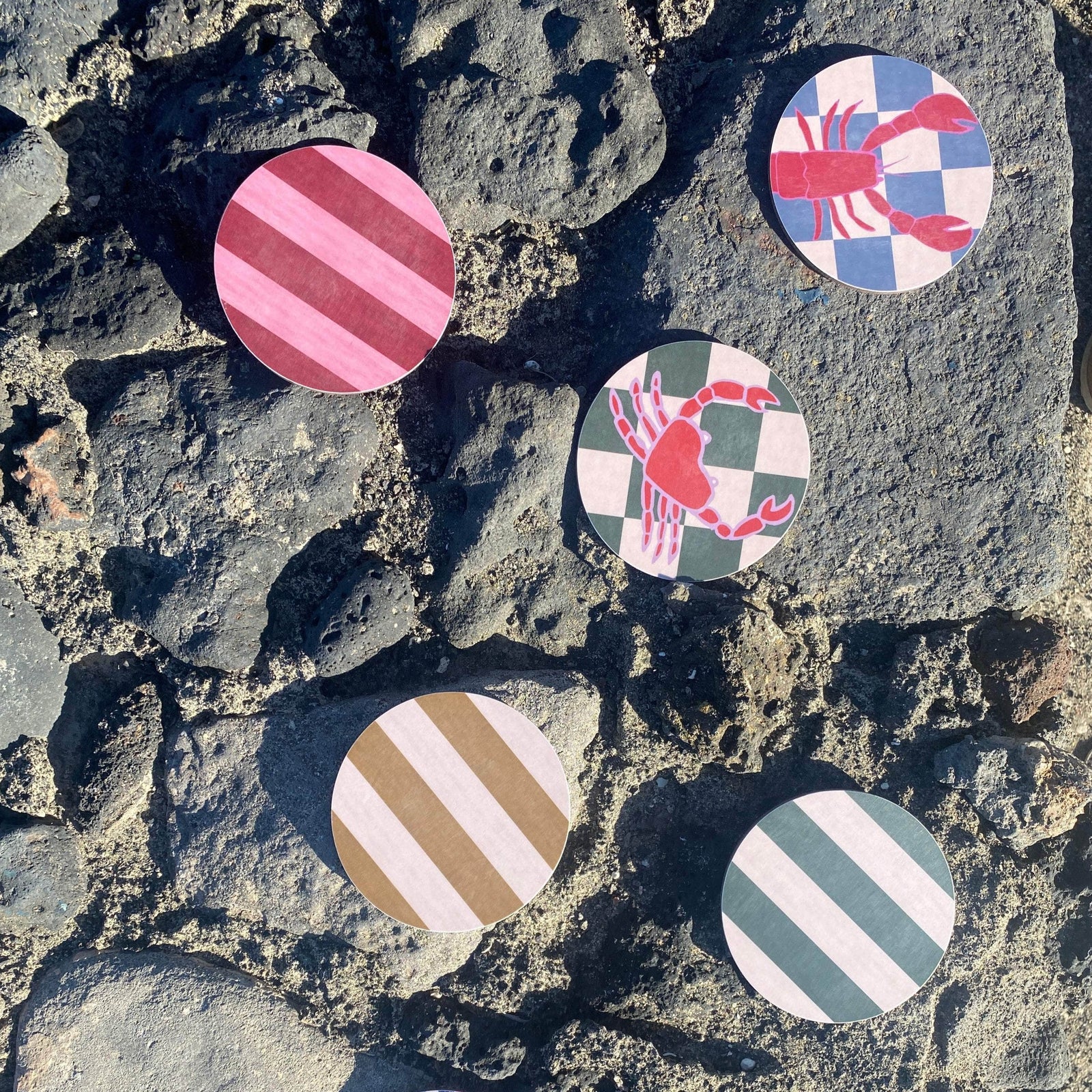 Set of 4 Lobster Coasters