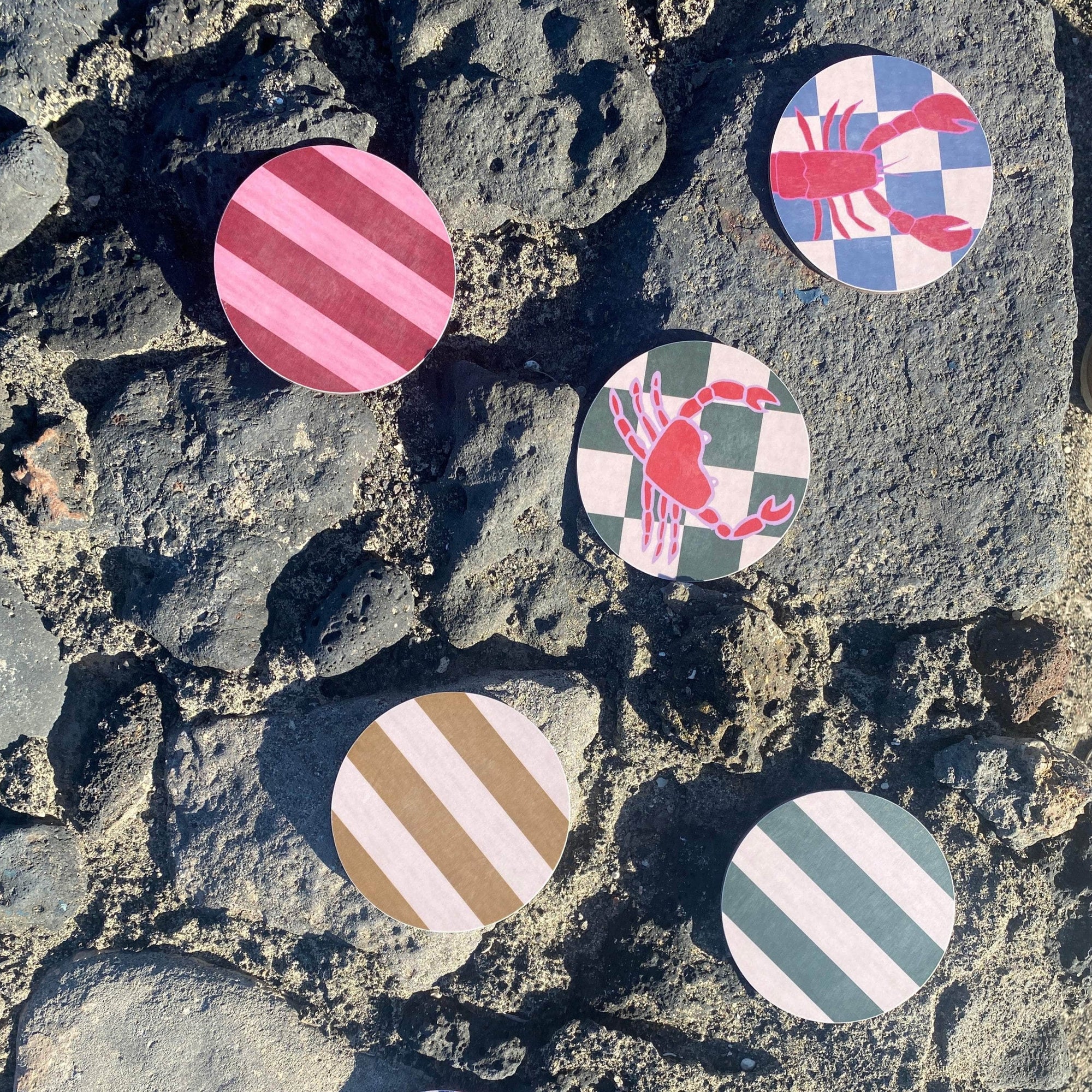 Set of 4 Lobster Coasters