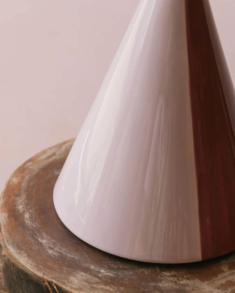 Caterina Red-Wine + Mauve Table Lamp