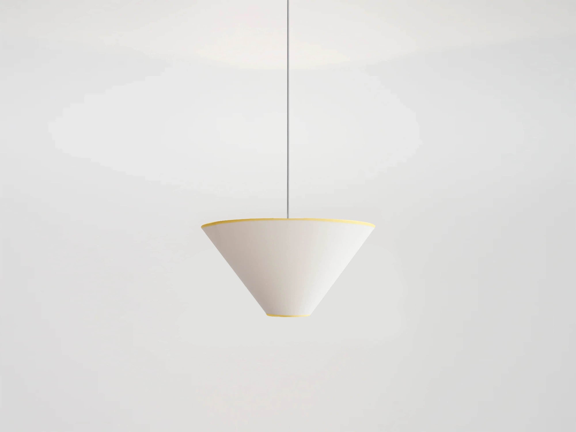 White cone light shade