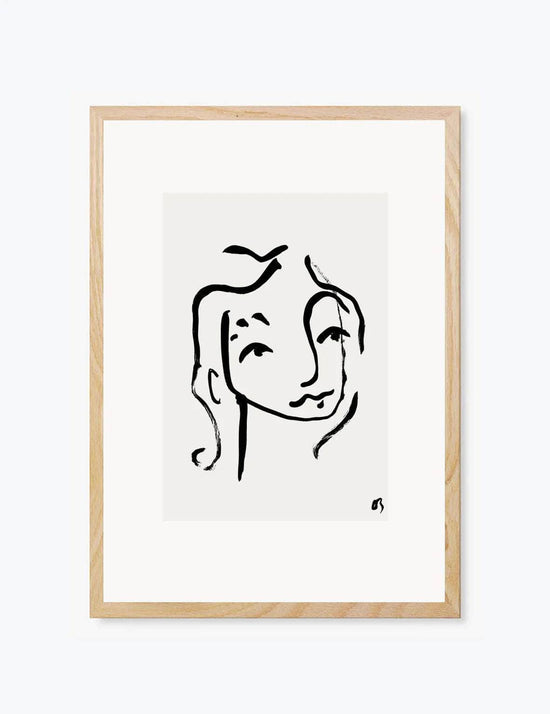 Woman In The Sun | Wall Art Print