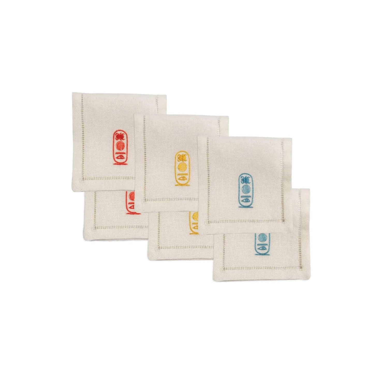 Cartouche Cocktail Napkins (Set of Six)